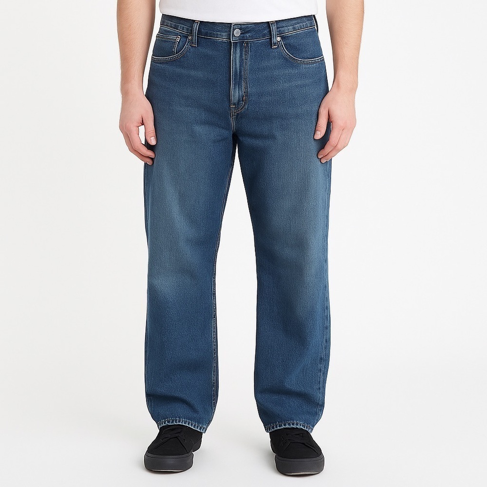 Levi’s 559 Relaxed Straight Jeans Medium Blue Cotton Size 40x32